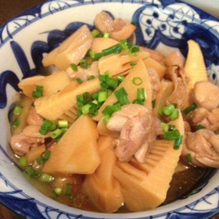 たけのこと鶏肉の煮物